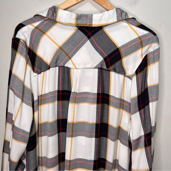 Addition Love & Legend Black & White Button Down Shirt Size 18 - Picture 5 of 12